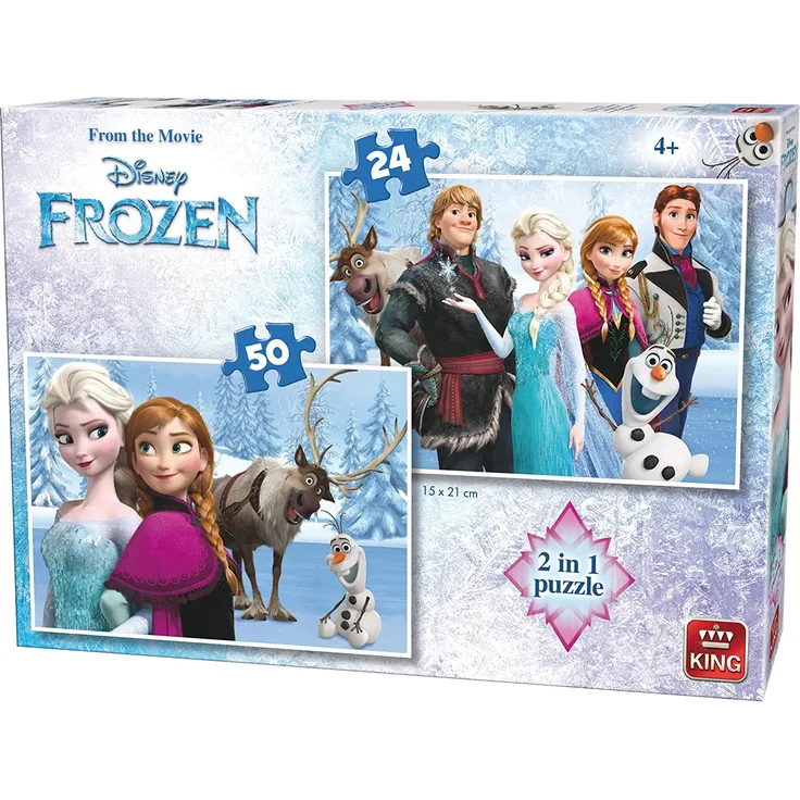 King 5413 2-in-1 Disney Frozen Puzzle