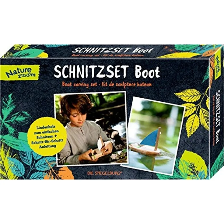 Die Spiegelburg - Nature Zoom - Schnitzset Boot