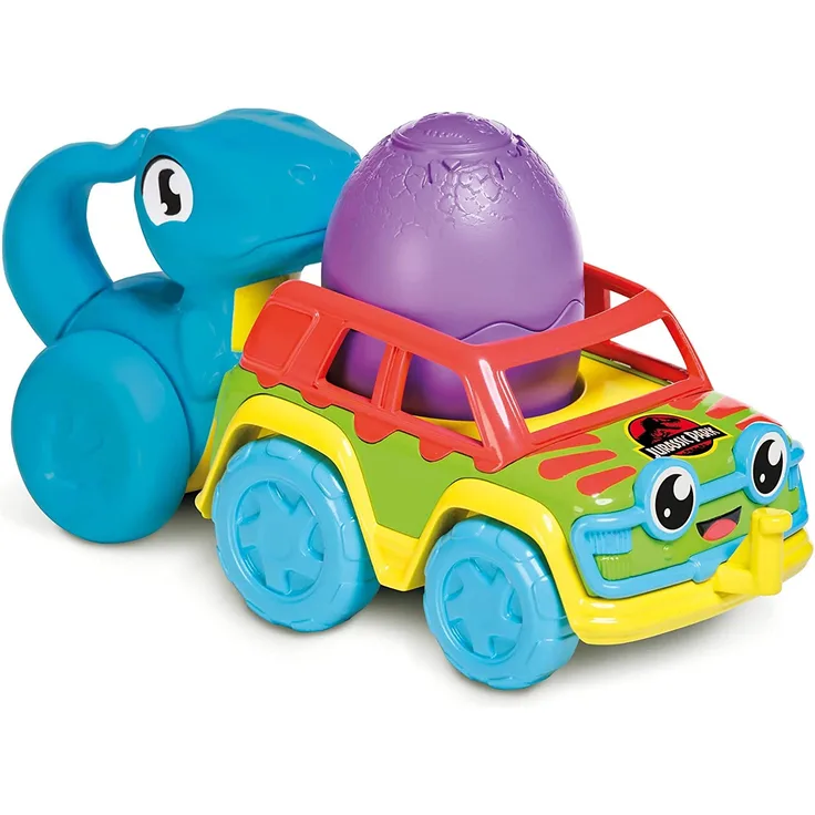 Toomies E73251 Tomy World Raptor Rollwagen, Baby, Schiebespielzeug, Dinosaurier Kinder, Jurassic Park Spielzeug, Lernspielzeug mit Farben & Geräuschen, geeignet ab 1 Jahr, Mehrfarbig