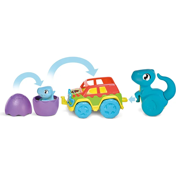 Toomies E73251 Tomy World Raptor Rollwagen, Baby, Schiebespielzeug, Dinosaurier Kinder, Jurassic Park Spielzeug, Lernspielzeug mit Farben & Geräuschen, geeignet ab 1 Jahr, Mehrfarbig – Bild 3