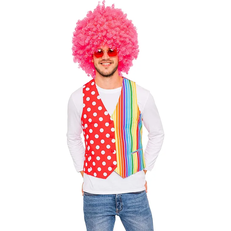 Weste Clown bunt
