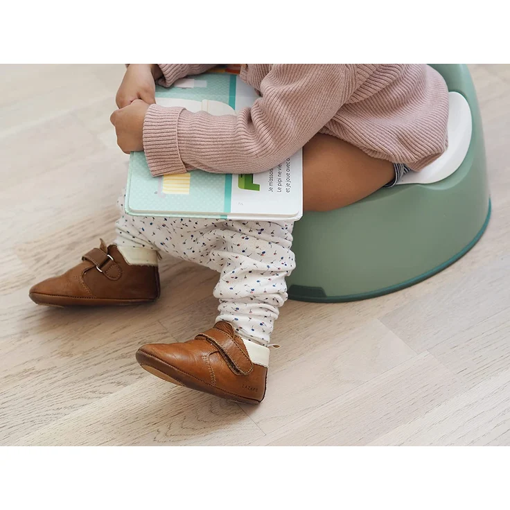 Béaba, Babytopf, Ergonomisches Töpfchen für Kinder, Rutschsicher, Hygienisch, Pflegeleicht, WC-Einsatz mit Handgriffen, Made in France, Salbeigrün – Bild 5