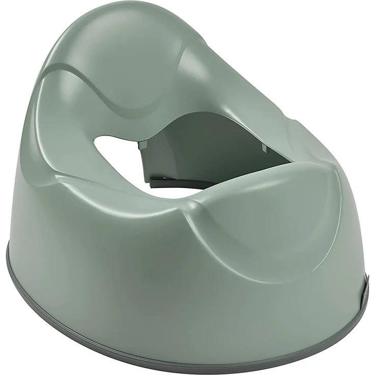 Béaba, Babytopf, Ergonomisches Töpfchen für Kinder, Rutschsicher, Hygienisch, Pflegeleicht, WC-Einsatz mit Handgriffen, Made in France, Salbeigrün – Bild 3
