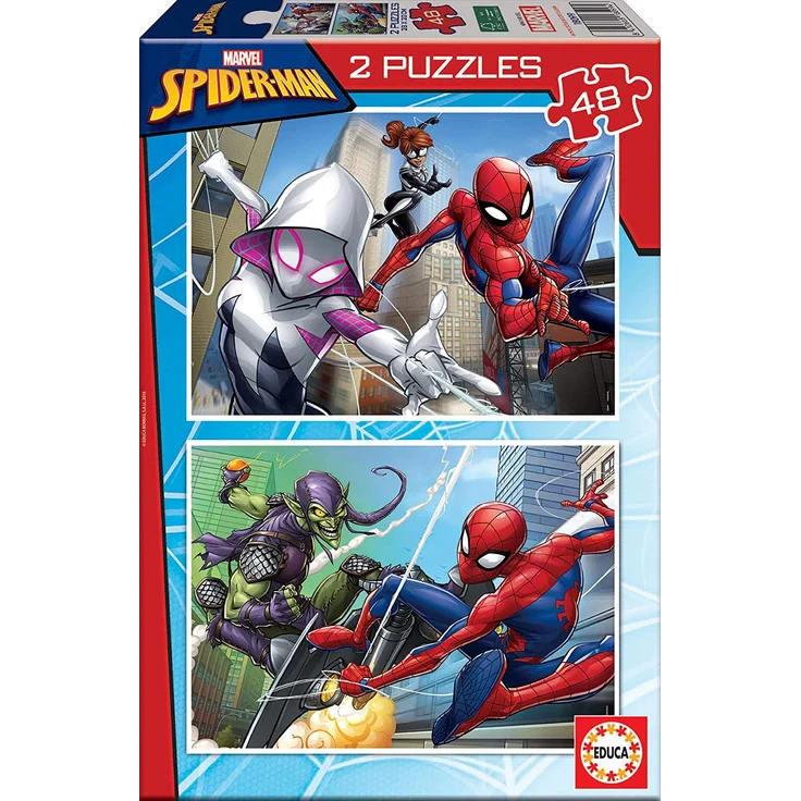 Educa Borras - 2X48 Spider-Man Puzzle (18099) – Bild 1