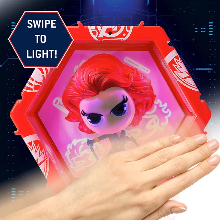 WOW! PODS Avengers Figuren - Black Widow Figur Sammelspielzeug Avengers Fanartikel Offizielle Marvel Legends Superhelden Leuchtende Wackelfigur | Marvel Fanartikel – Bild 6