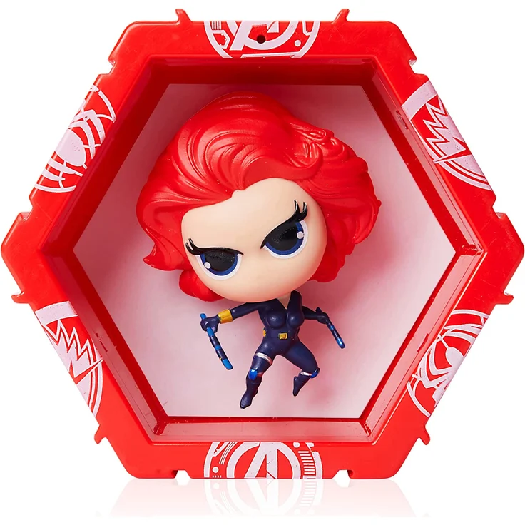 WOW! PODS Avengers Figuren - Black Widow Figur Sammelspielzeug Avengers Fanartikel Offizielle Marvel Legends Superhelden Leuchtende Wackelfigur | Marvel Fanartikel – Bild 2