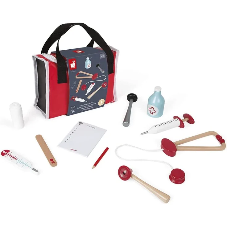 Janod J06513 - Doktortasche (Inkl. 10 teile Zubehör) – Bild 7