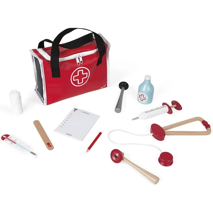 Janod J06513 - Doktortasche (Inkl. 10 teile Zubehör) – Bild 1