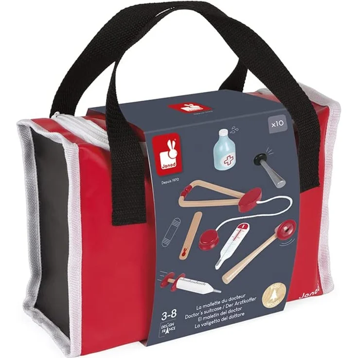 Janod J06513 - Doktortasche (Inkl. 10 teile Zubehör) – Bild 8