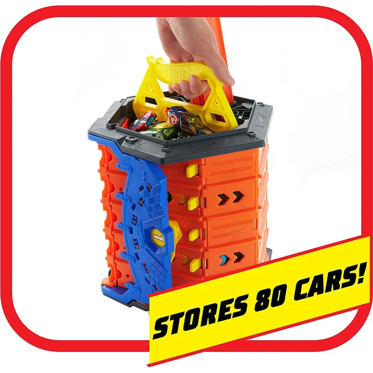 Mattel - Hot Wheels® - 2in1 Spielset und Box inkl. 1 Spielzeugauto, Aufbewahrung – Bild 3