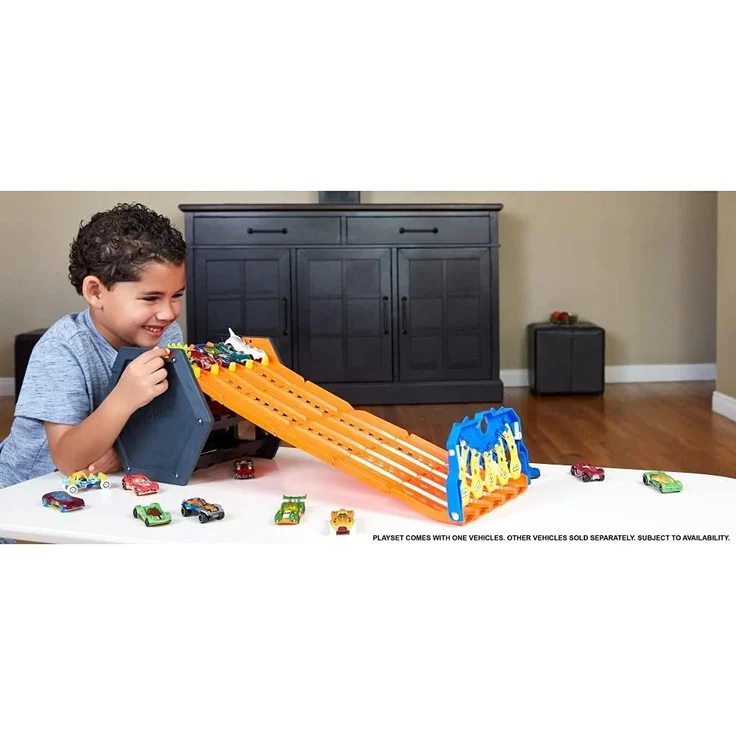 Mattel - Hot Wheels® - 2in1 Spielset und Box inkl. 1 Spielzeugauto, Aufbewahrung – Bild 8