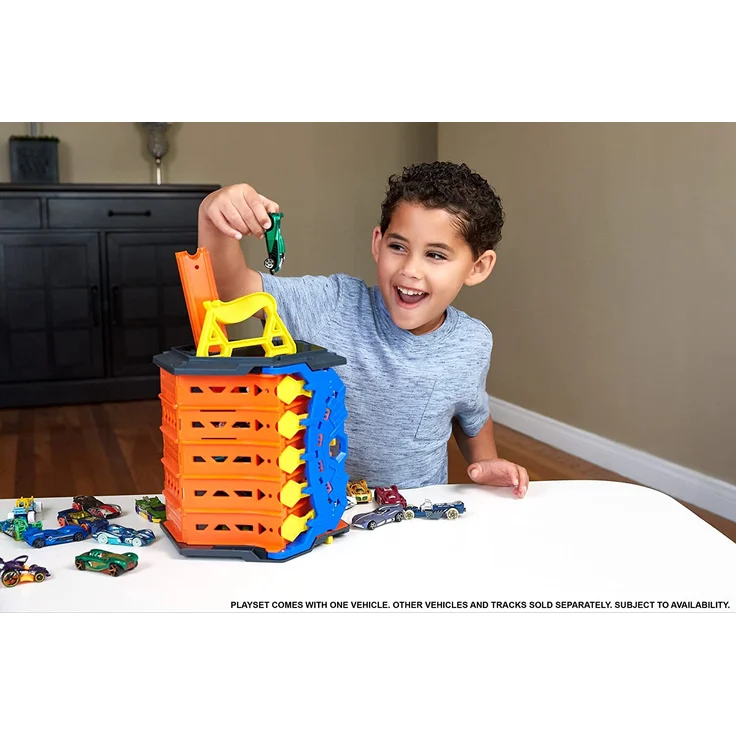 Mattel - Hot Wheels® - 2in1 Spielset und Box inkl. 1 Spielzeugauto, Aufbewahrung – Bild 2