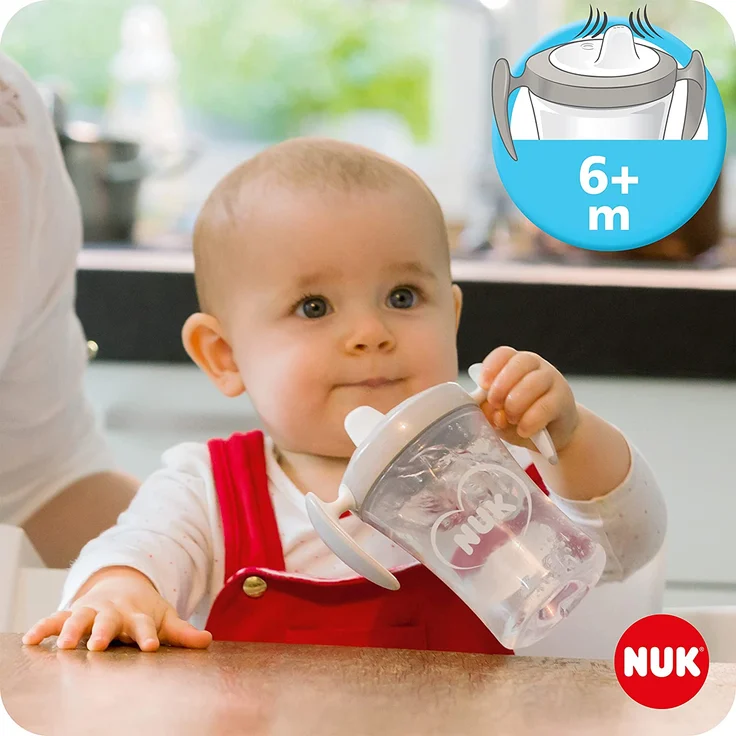 NUK Evolution Cup All-in-1 Trinklernset ab 6 Monaten Katze/Hase – Bild 3