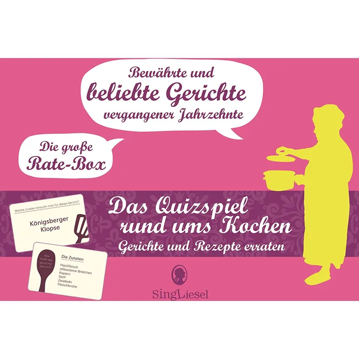 SingLiesel Das Quiz-Spiel rund ums Kochen - Gerichte und Rezepte erraten