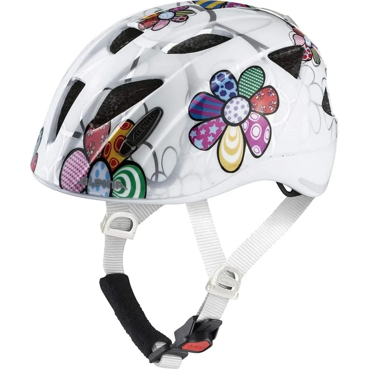 Alpina Kids Ximo Flash White Flower, Größe 49 - 54 cm - Fahrradhelm, Farbe Weiß – Bild 5