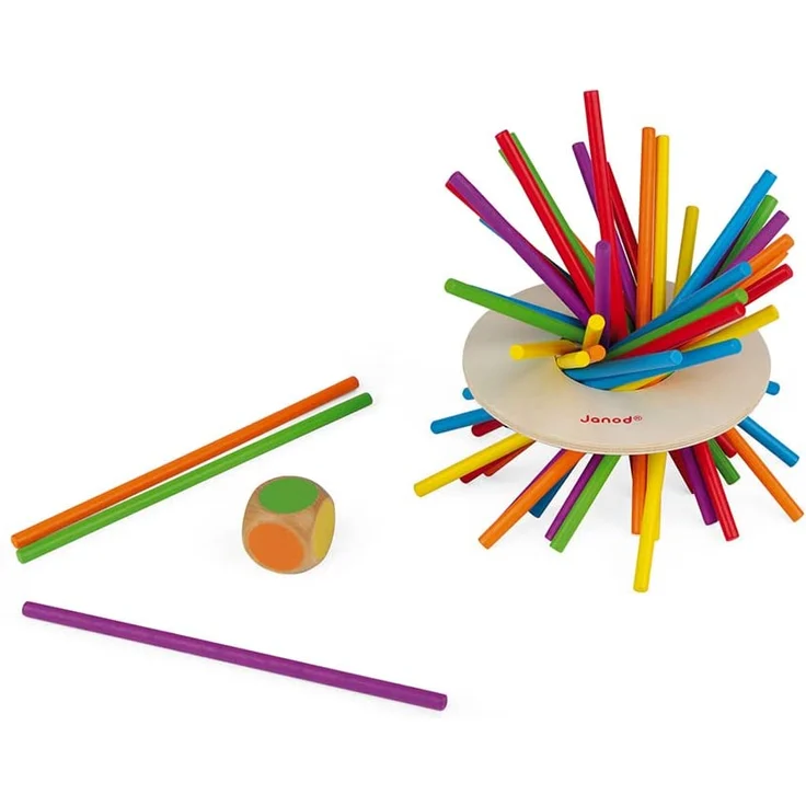 Janod J02695 „Crazy Sticks“ Geschicklichkeitsspiel, aus Holz, für Kinder ab 3 Jahren – Bild 3
