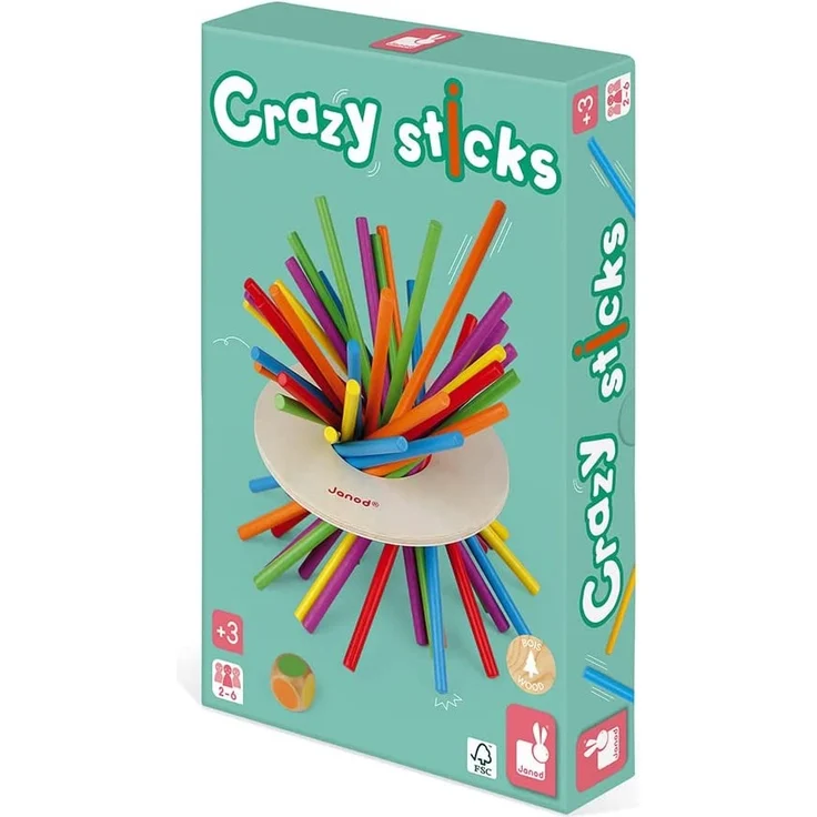 Janod J02695 „Crazy Sticks“ Geschicklichkeitsspiel, aus Holz, für Kinder ab 3 Jahren – Bild 10