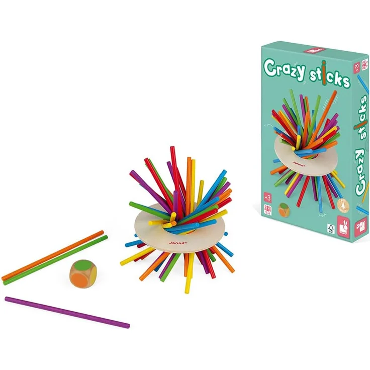 Janod J02695 „Crazy Sticks“ Geschicklichkeitsspiel, aus Holz, für Kinder ab 3 Jahren – Bild 11