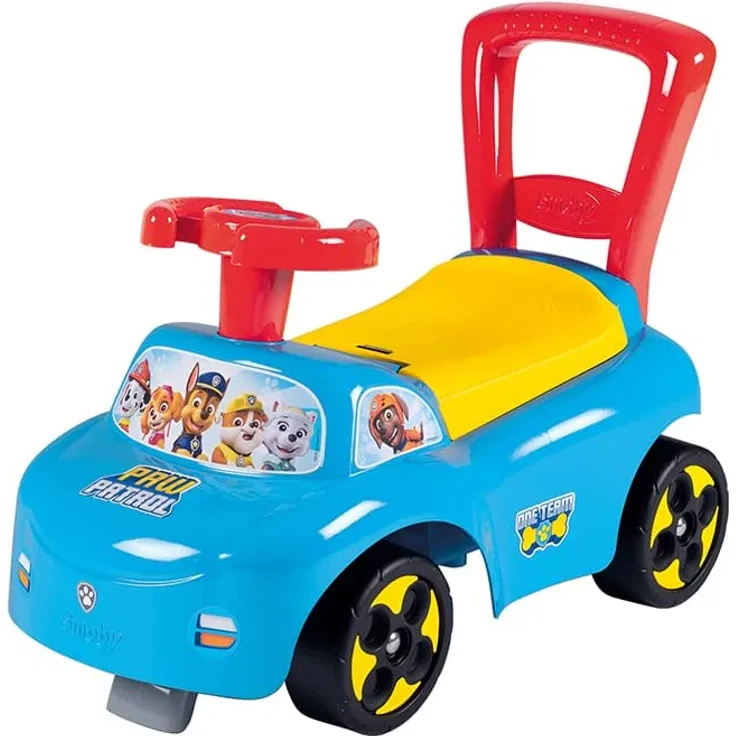 Smoby - Rutscherfahrzeug Paw Patrol - Kinderfahrzeug mit Staufach und Kippschutz, für drinnen und draußen, Paw Patrol Design, für Kinder ab 10 Monaten