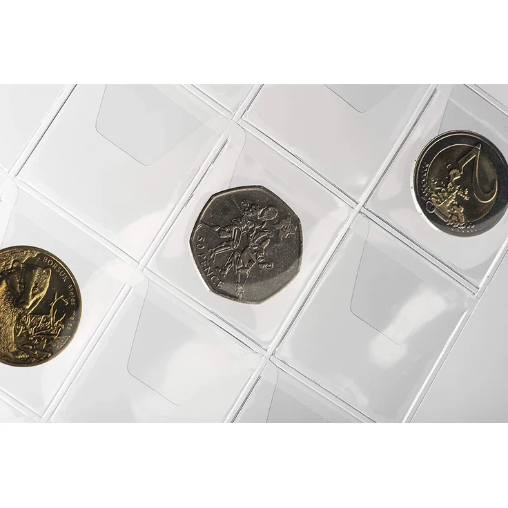 MC. Sammler Münzalbum Taschenalbum Sammelalbum für 96 Stück 2 Euro Münzen Aufbewahrung (Grün) Münzenalbum – Bild 6