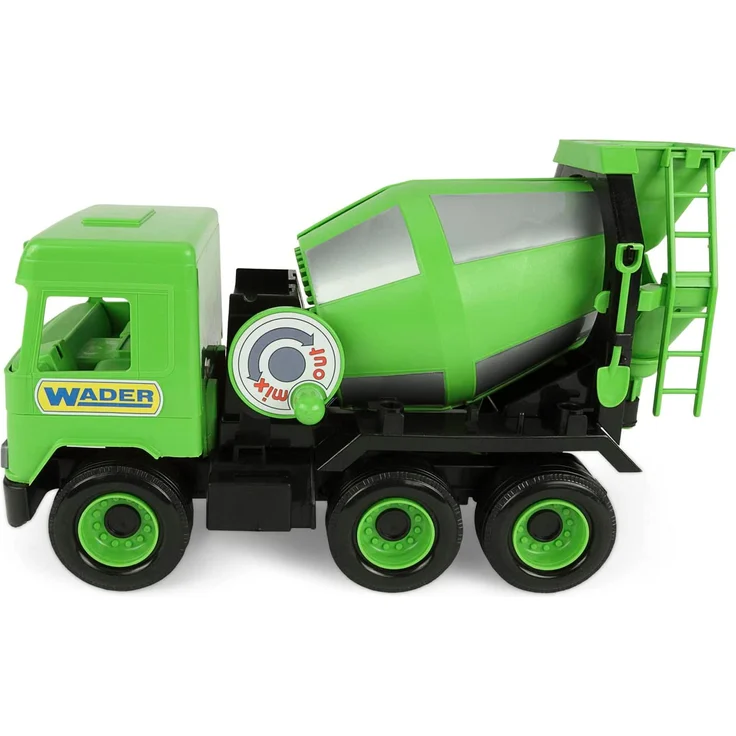 Tigres 32104 Auto Middle Truck Betonmischer in Einer Box, Farbe-Grün, One Size – Bild 2