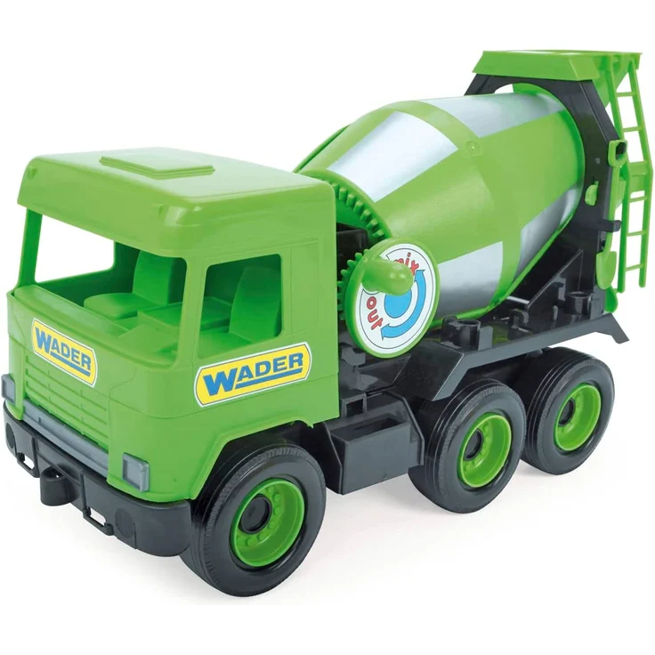 Tigres 32104 Auto Middle Truck Betonmischer in Einer Box, Farbe-Grün, One Size – Bild 1
