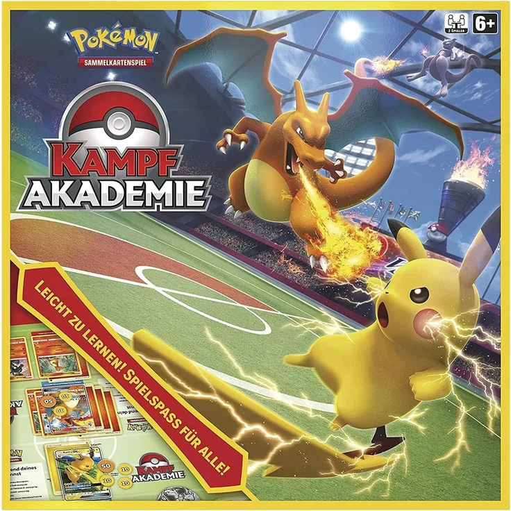Pokémon Kampf Akademie - Sammelkartenspiel TCG Deutsch NEU OVP - Decks Mewtu Pikachu Glurak – Bild 1