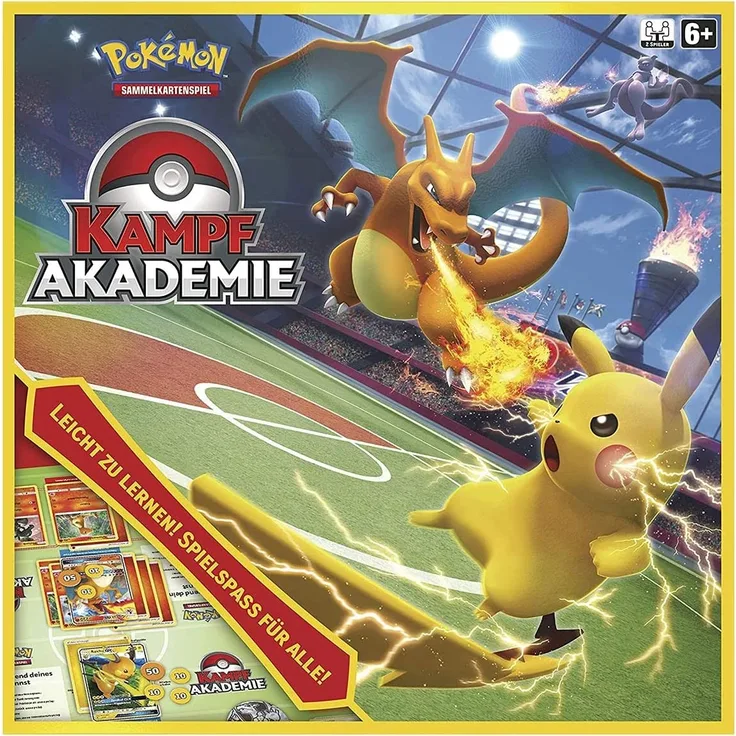 Pokémon Kampf Akademie - Sammelkartenspiel TCG Deutsch NEU OVP - Decks Mewtu Pikachu Glurak
