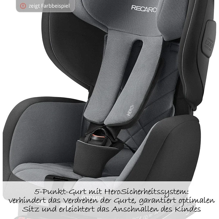 Recaro 'Optiafix' Autokindersitz Indy Red, 9 bis 18 kg (Gruppe 1) – Bild 9