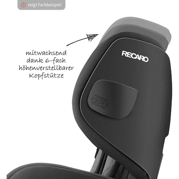 Recaro 'Optiafix' Autokindersitz Indy Red, 9 bis 18 kg (Gruppe 1) – Bild 4