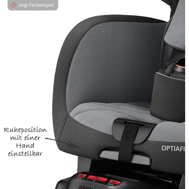 Recaro 'Optiafix' Autokindersitz Indy Red, 9 bis 18 kg (Gruppe 1) – Bild 6