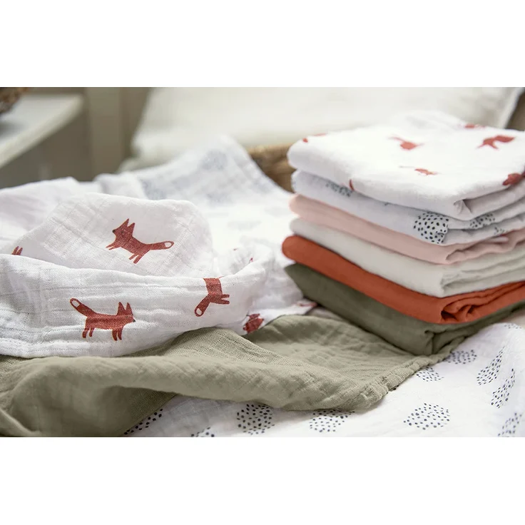 Laessig Little Forest Fox Wickeltuch 3 Stück – Bild 5