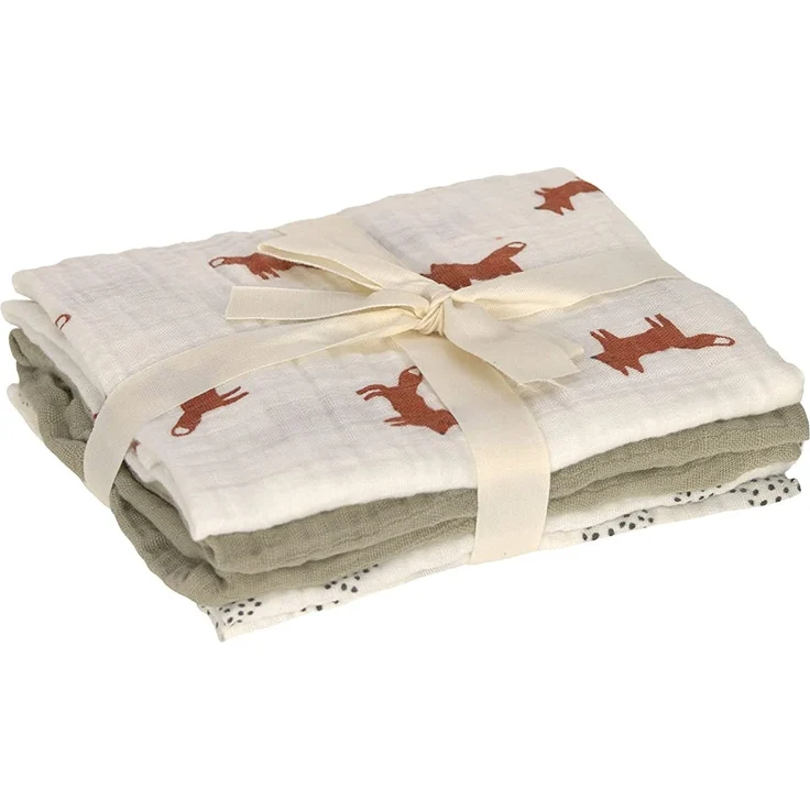 Laessig Little Forest Fox Wickeltuch 3 Stück – Bild 3