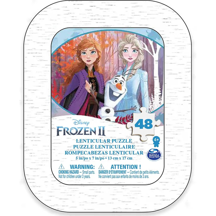 Spin Master Games 6052991 - Frozen 2 - Lentikular-Puzzle in Mini-Metallbox