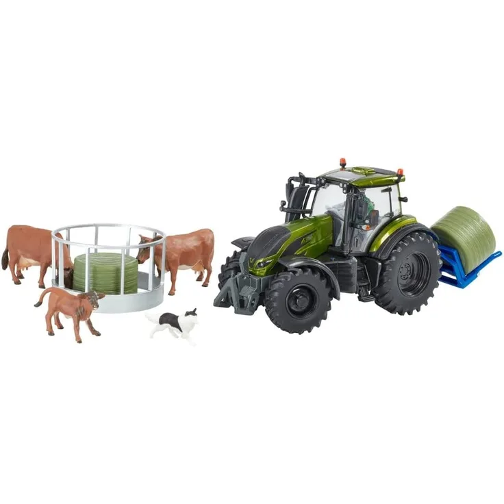 Britains 1:32 Metallic Olive Green Valtra Playset