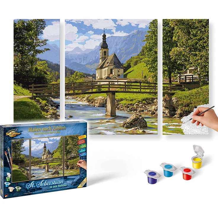 Malen nach Zahlen - St. Sebastian in der Ramsau – Bild 1