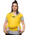 Cuddlebug Tragetuch Baby - Babytrage Neugeborene und Kleinkinder bis 16Kg (Gelb)