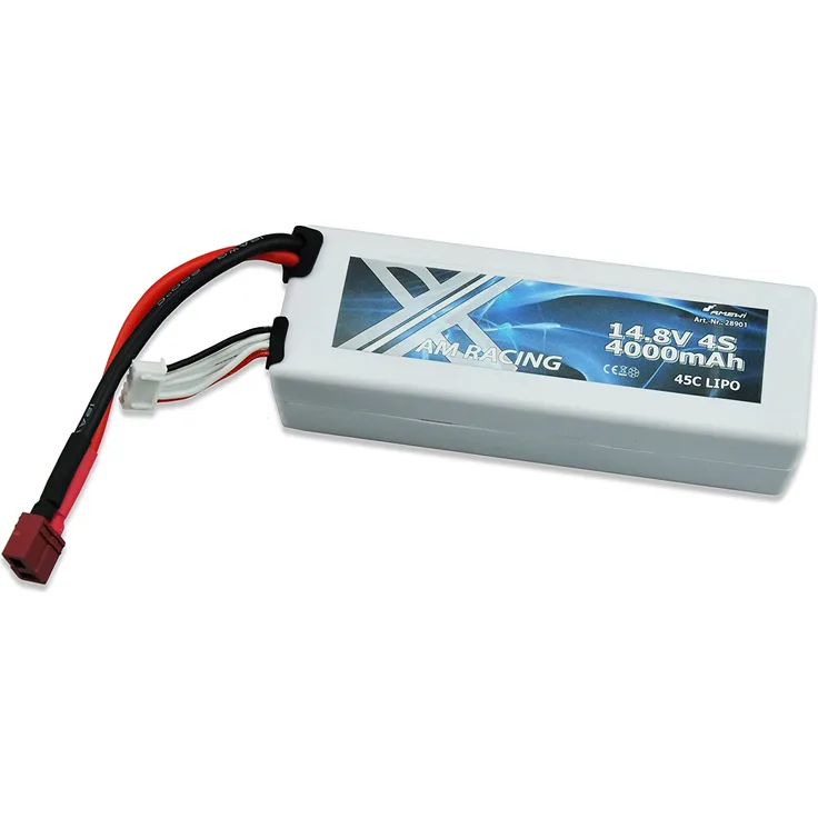 LiPo Akku 4S 14,8V 4000mAh 45C Hardcase, DEANS