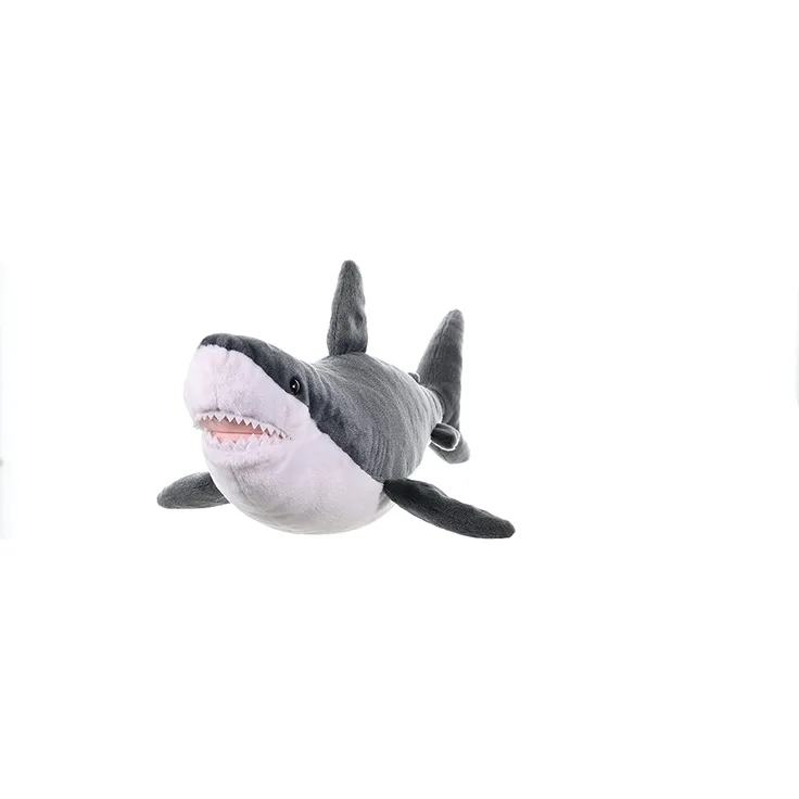 Plüschtier weißer Hai junior 38 cm Plüsch weiß/grau