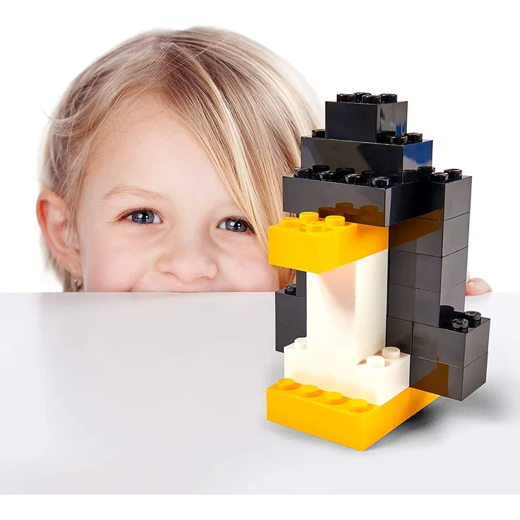 Simba 104118935, Blox, 500 schwarze Bausteine für Kinder ab 3 Jahren, 8er Steine, im Karton, mit Füllbecher, vollkompatibel mit vielen anderen Herstellern - Preisvergleich – Bild 5