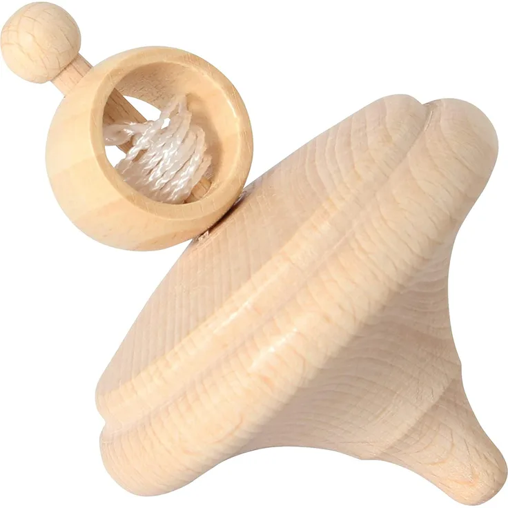 Schnurabzugskreisel mit Ring 'Zwiebel'