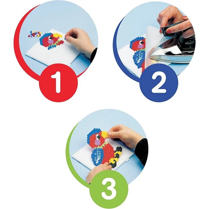 Hama 8472 - Bügelperlen Maxi, ca. 500 Stück in verschiedenen Neon Farben – Bild 4