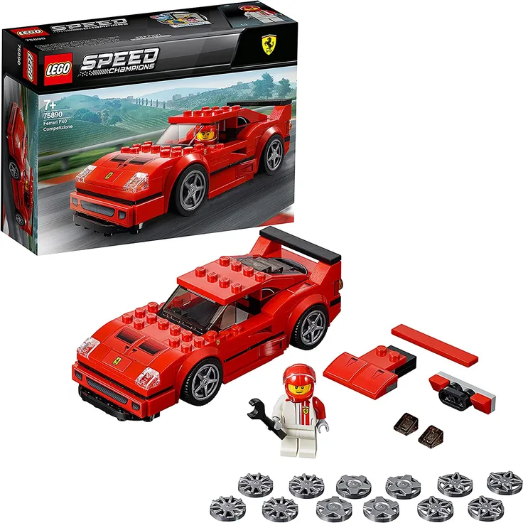 LEGO 75890 Speed Champions - Ferrari F40 Competizione, Rennwagen