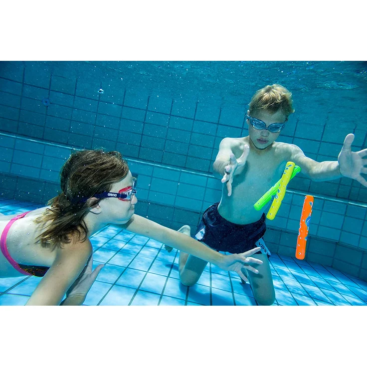 Schildkröt Neopren Diving Set, 3-teiliges Tauchset, je 1 Ring, Stab, Ball, Sandfüllung, weich, stehen am Grund, 970217 – Bild 3