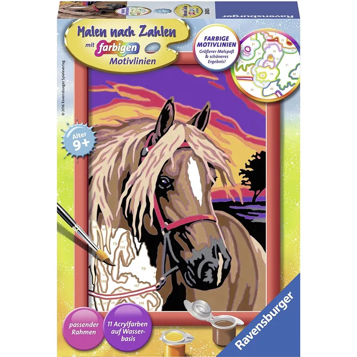 Ravensburger Malen nach Zahlen Pferdetraum