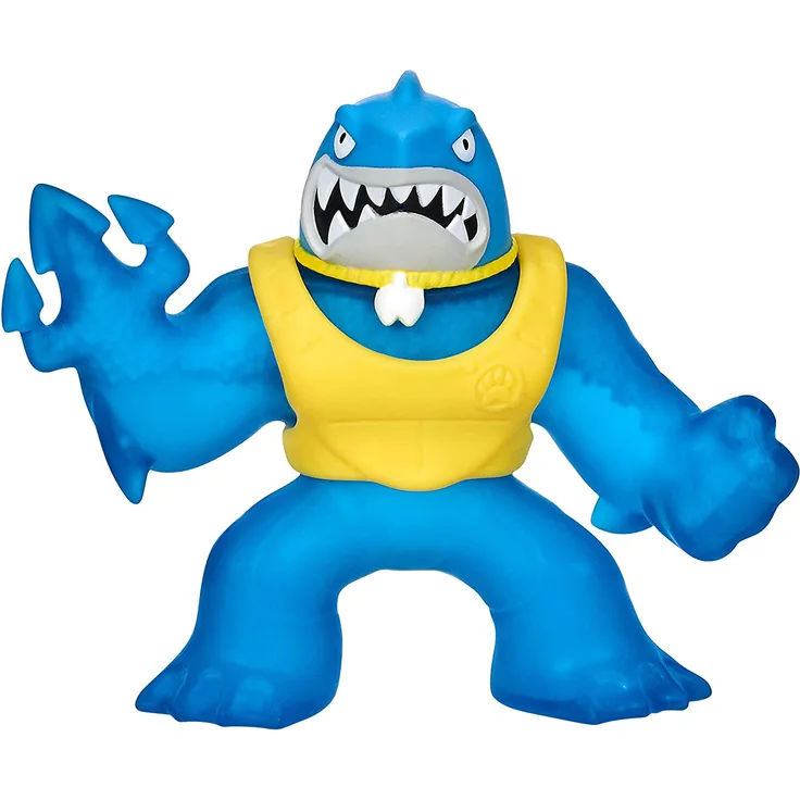 Heroes of Goo Jit Zu -Helden Water Blast Helden-Packung – Thrash - Einzelpackung: Verformbare Hai-Actionfigur mit Wasserspritzfunktion, 41041