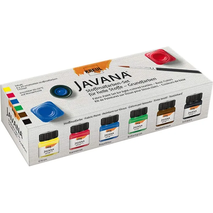 Kreul Javana Stoffmalfarben Set 6 x 20 ml für