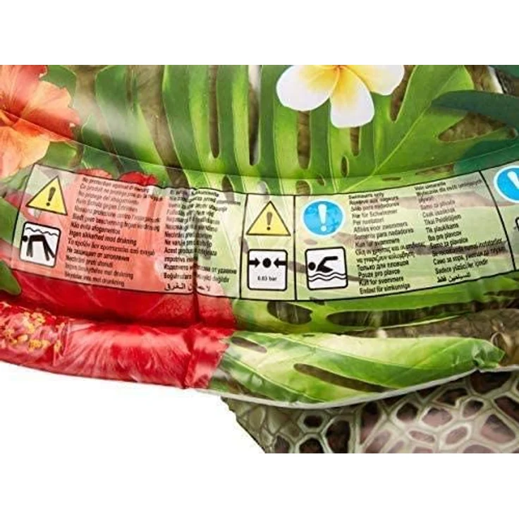 INTEX Reittier Schildkröte Luftmatratze aufblasbar 191 x 170 cm grün Badetier – Bild 5