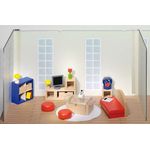 Goki 51749 Puppenmöbel Wohnzimmer