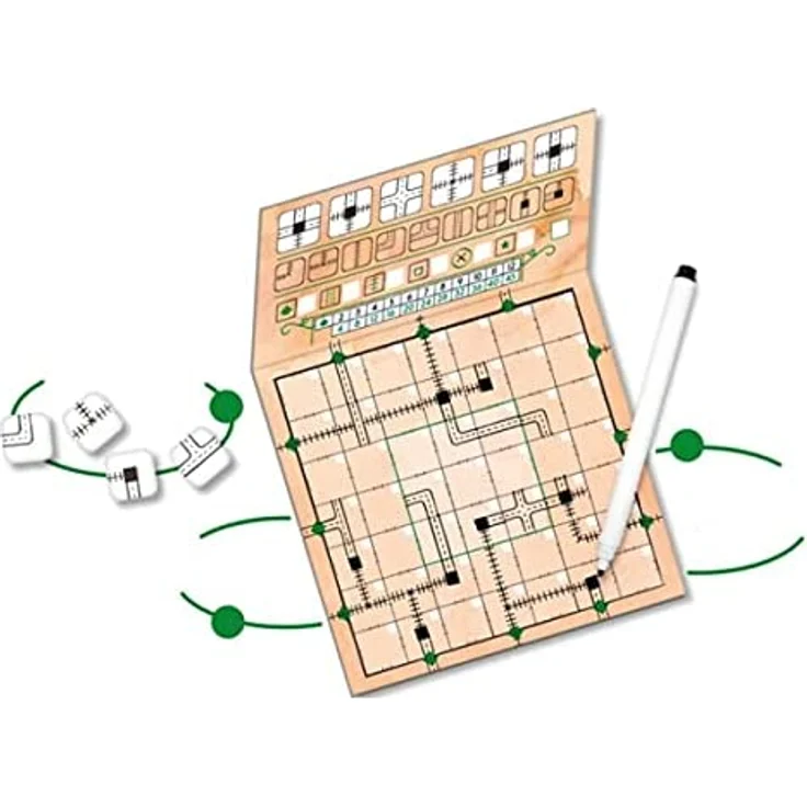 HR013 - Railroad Ink: Edition Knallrot, Würfelspiel, 1-6 Spieler, ab 8 Jahren (DE-Ausgabe) – Bild 3